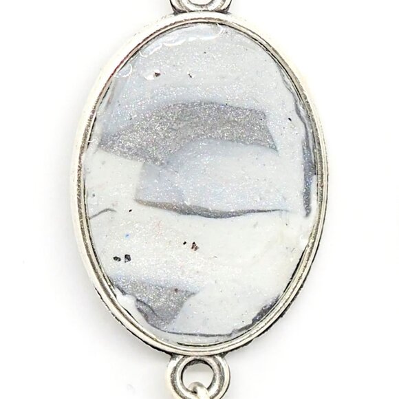 Double Marble Earrings - Picture 3 of 5